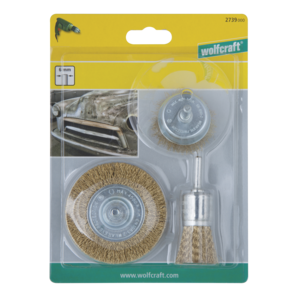 COEWUR 12 stuks kleine messing borstelset, mini-draadborstels van COEWUR 12 stuks kleine messing borstelset, mini-draadborstels van