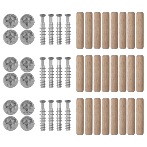 wolfcraft - Kit de ferrures excentriques pour assemblages et reparations de meubles - réf. 4665000 wolfcraft - Kit de ferrures excentriques pour assemblages et reparations de meubles - réf. 4665000