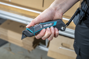 Wolfcraft Cutter professionale con lama trapezoidale retrattile Wolfcraft Cutter professionale con lama trapezoidale retrattile