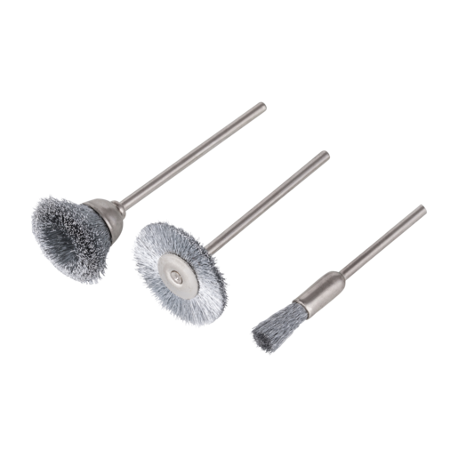 Steel Wire Mini Brush Set, 3 pcs.