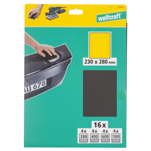 Sandpaper Sheet for Metal/Varnish, Wet/Dry Sanding