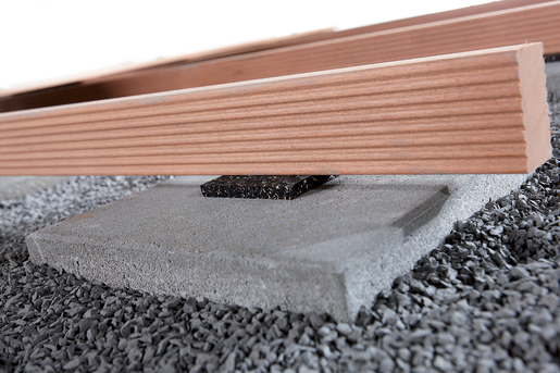 Steunpads terrasbouw