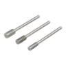 Diamantschleifstift-Set, zylinderförmig, 3-tlg. Diamantschleifstift-Set, zylinderförmig, 3-tlg.