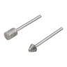 Diamantschleifstift-Set, zylinder- und spitzkegelförmig, 2-tlg. Diamantschleifstift-Set, zylinder- und spitzkegelförmig, 2-tlg.